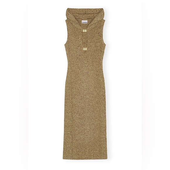 Ganni Dresses & Skirts - GANNI X PALOMA ELSESSER MELANGE RIB SLEEVELESS DRESS